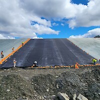 Tailing Management Facility Geotextile Placement